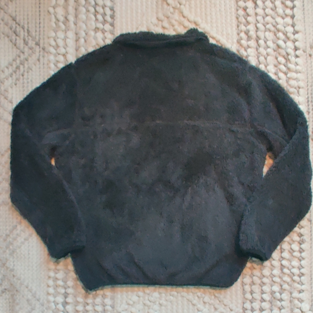 Zyia Active Black Sherpa Teddy ¼ Zip Pullover Size Small - Picture 4 of 7